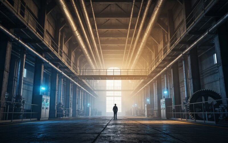 Industrielle Technologieatmosphäre einfangen