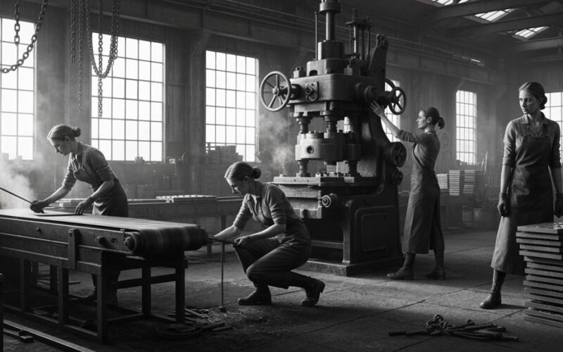 Hervorhebung der industriellen Beiträge von Frauen
