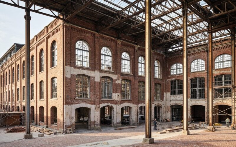 Historische Industriegebäude sorgfältig renovieren